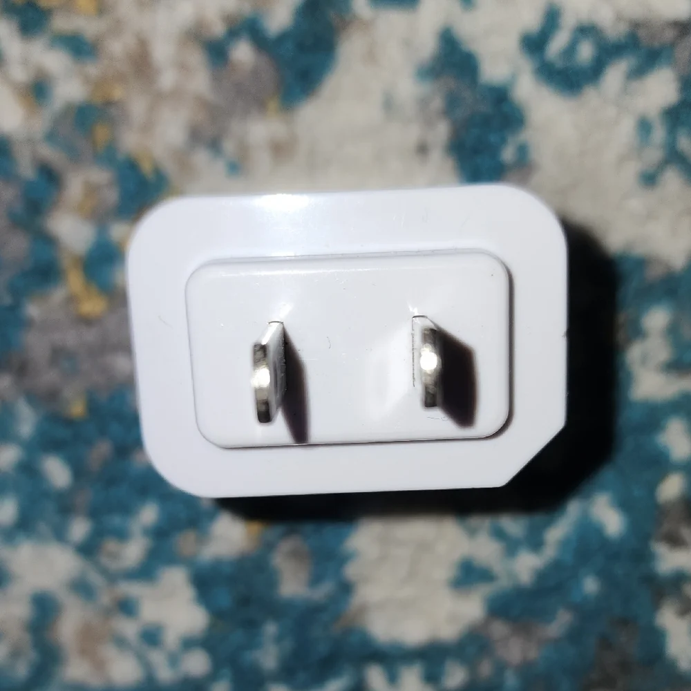 White and Green Tablet Charger